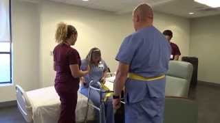 Physical Therapy Transfer Training  How To Transfer From Wheelchair To Bed [upl. by Pavkovic]