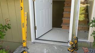 Jeld Wen Front Door Installation  Really crappy products and craftsmanship PART 1 [upl. by Artenek]