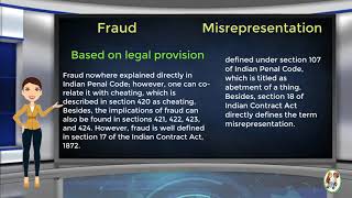 What is Difference Between Fraud amp Misrepresentation [upl. by Llerrud]