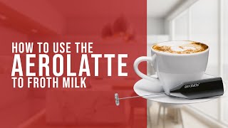 How To Use the AeroLatte To Froth Milk [upl. by Kayle]