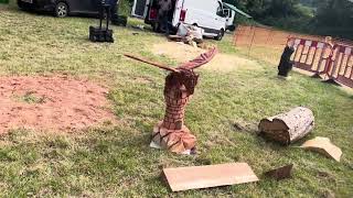 A fabulous range of wooden sculpture at Caerleon festival 2024 [upl. by Arat]