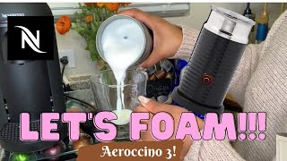 How To Foam Milk With Aeroccino 3 Make Coffee With Foam Tips amp Tricks  Easy Foamed Latte Recipe [upl. by Htinek]