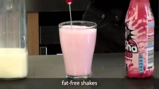 How to make a fat free milkshake using an aerolatte milk frother [upl. by Lorinda500]